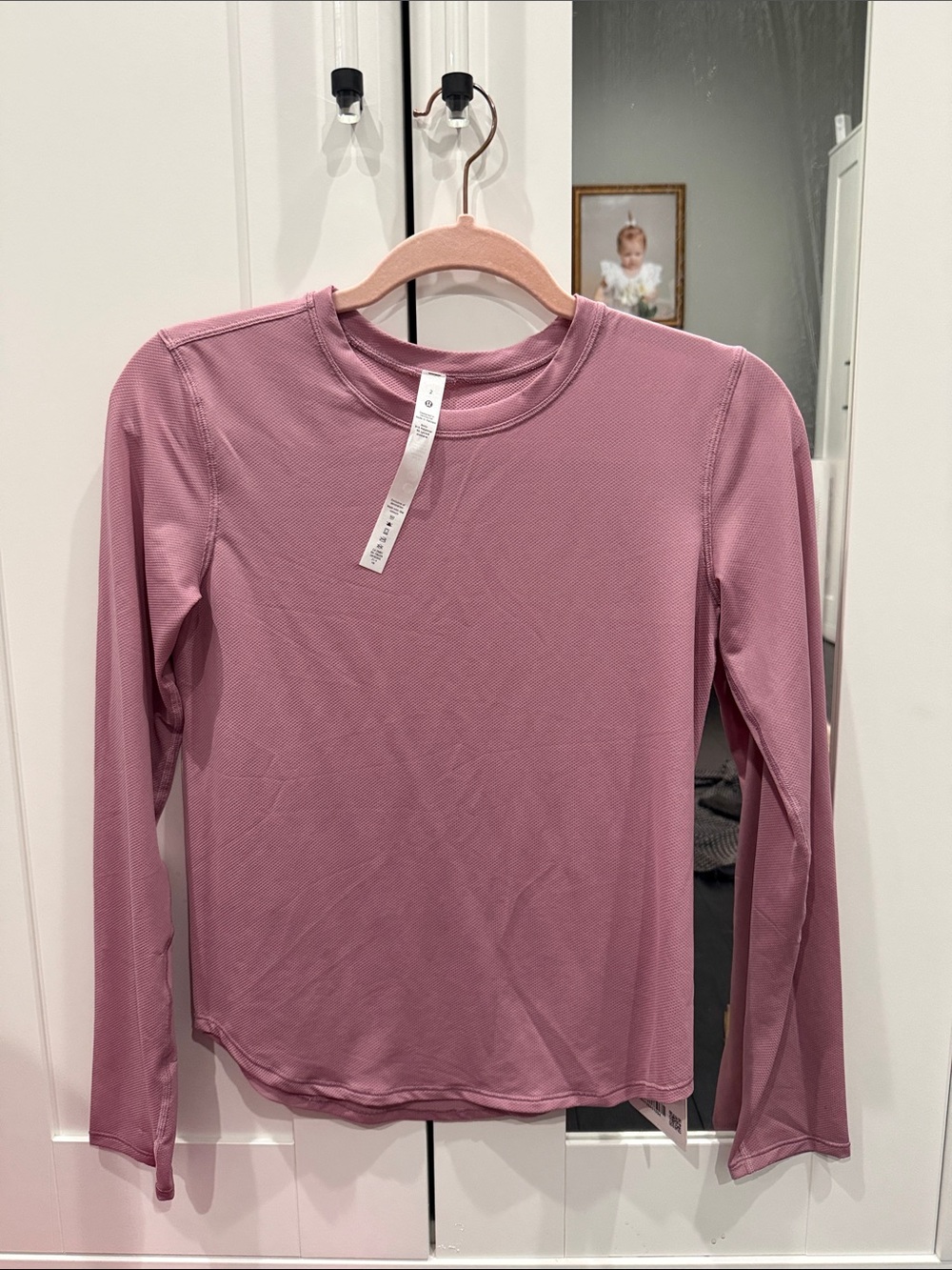 lululemon athletica Long Sleeve Crew in Dusty Rose